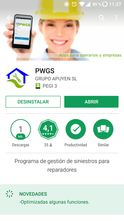 Programa para reparadores del hogar con Apps